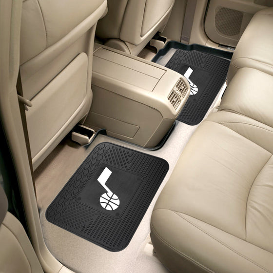 Utah Jazz Back Seat Car Utility Mats - 2 Piece Set