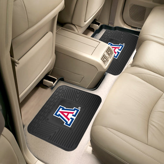 Arizona Wildcats Back Seat Car Utility Mats - 2 Piece Set