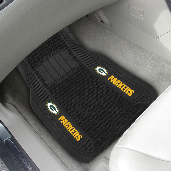 Green Bay Packers 2 Piece Deluxe Car Mat Set