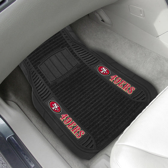 San Francisco 49ers 2 Piece Deluxe Car Mat Set