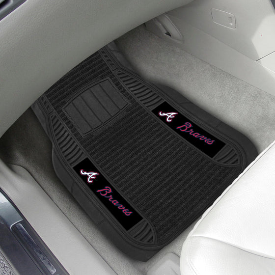 Atlanta Braves 2 Piece Deluxe Car Mat Set