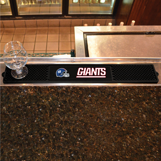 New York Giants Bar Drink Mat - 3.25in. x 24in.