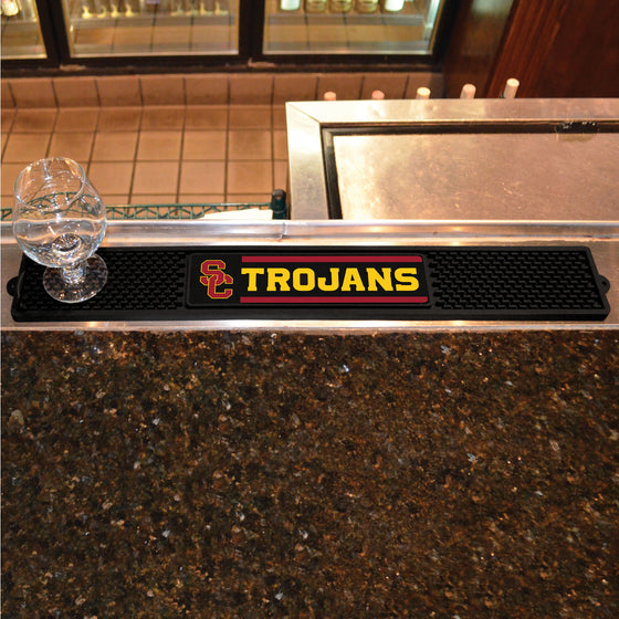 Southern California Trojans Bar Drink Mat - 3.25in. x 24in.