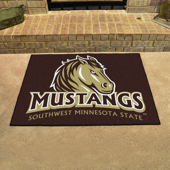 Southwest Minnesota State Mustangs All-Star Rug - 34 in. x 42.5 in.