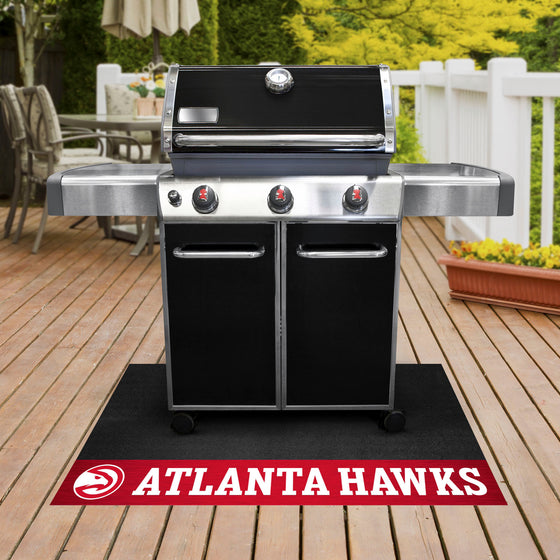 Atlanta Hawks Vinyl Grill Mat - 26in. x 42in.