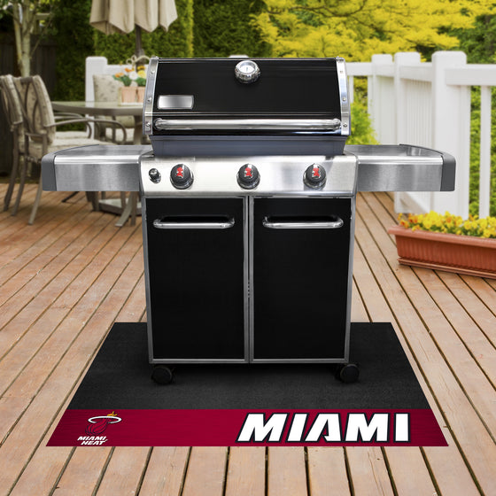 Miami Heat Vinyl Grill Mat - 26in. x 42in.