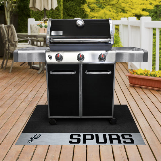 San Antonio Spurs Vinyl Grill Mat - 26in. x 42in.