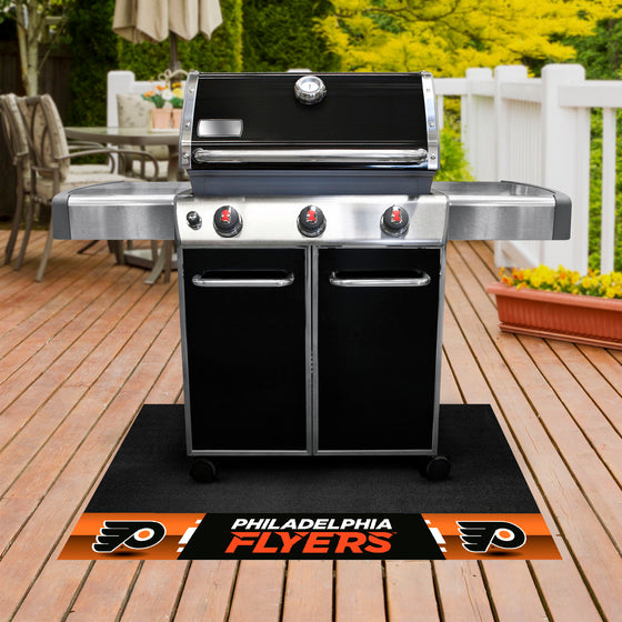 Philadelphia Flyers Vinyl Grill Mat - 26in. x 42in.