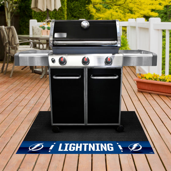 Tampa Bay Lightning Vinyl Grill Mat - 26in. x 42in.