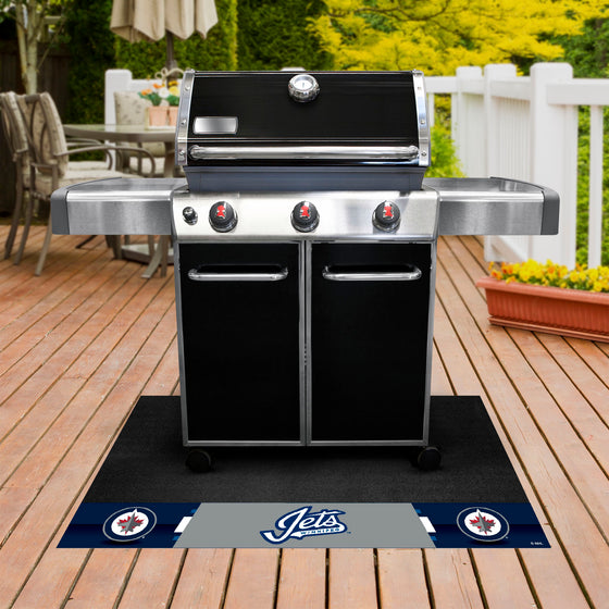 Winnipeg Jets Vinyl Grill Mat - 26in. x 42in.