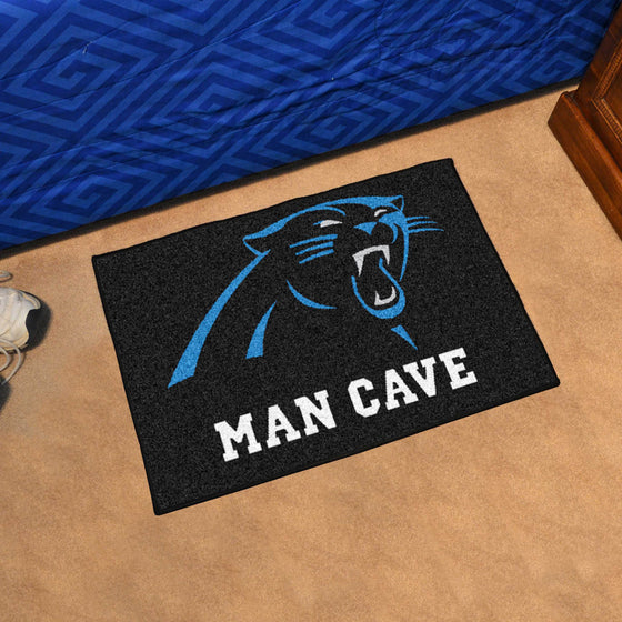 Carolina Panthers Man Cave Starter Mat Accent Rug - 19in. x 30in.