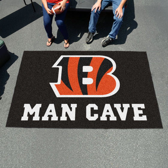 Cincinnati Bengals Man Cave Ulti-Mat Rug - 5ft. x 8ft.