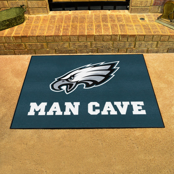 Philadelphia Eagles Man Cave All-Star Rug - 34 in. x 42.5 in.