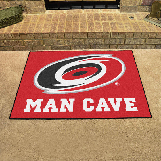 Carolina Hurricanes Man Cave All-Star Rug - 34 in. x 42.5 in.