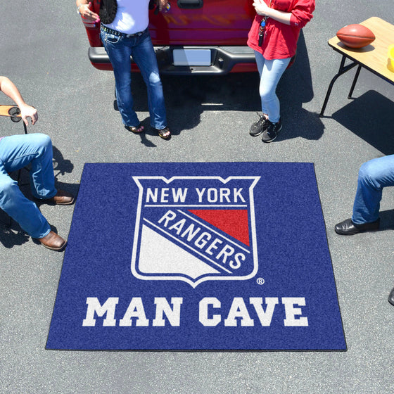 New York Rangers Man Cave Tailgater Rug - 5ft. x 6ft.