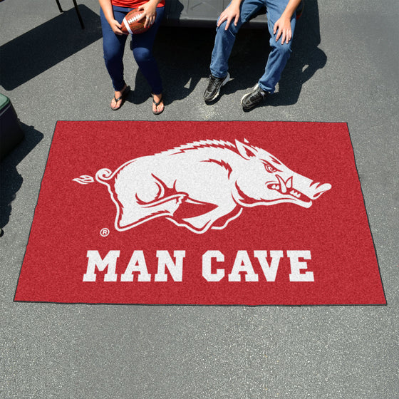 Arkansas Razorbacks Man Cave Ulti-Mat Rug - 5ft. x 8ft.