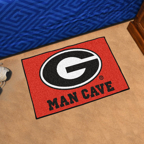 Georgia Bulldogs Man Cave Starter Mat Accent Rug - 19in. x 30in.