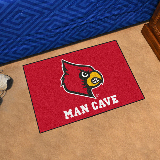 Louisville Cardinals Man Cave Starter Mat Accent Rug - 19in. x 30in.