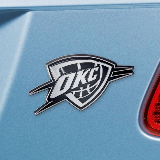 Oklahoma City Thunder 3D Chrome Metal Emblem