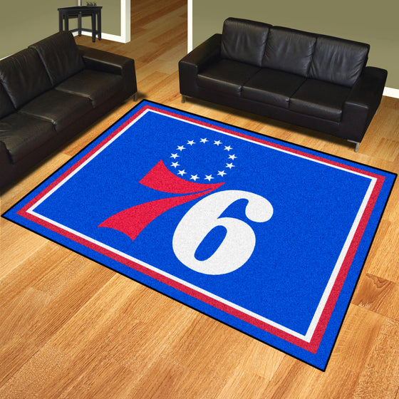 Philadelphia 76ers 8ft. x 10 ft. Plush Area Rug