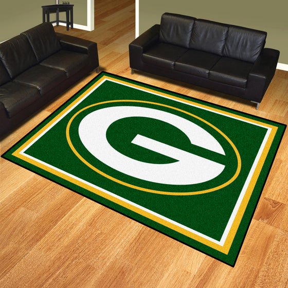 Green Bay Packers 8ft. x 10 ft. Plush Area Rug