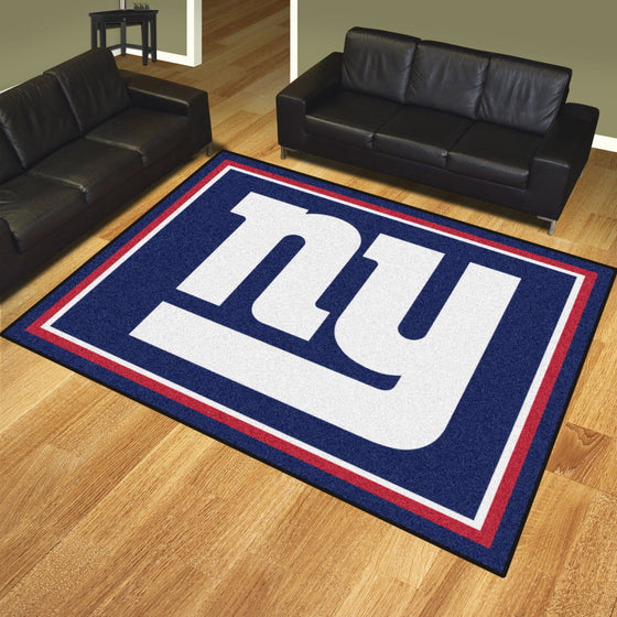 New York Giants 8ft. x 10 ft. Plush Area Rug