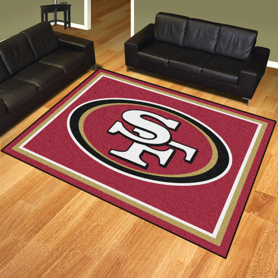 San Francisco 49ers 8ft. x 10 ft. Plush Area Rug