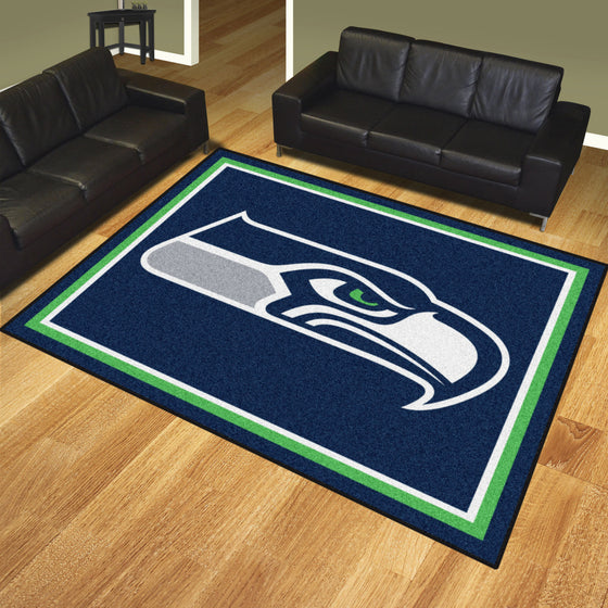 Seattle Seahawks 8ft. x 10 ft. Plush Area Rug