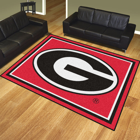 Georgia Bulldogs 8ft. x 10 ft. Plush Area Rug