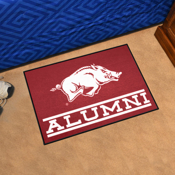 Arkansas Razorbacks Starter Mat Accent Rug - 19in. x 30in. Alumni Starter Mat