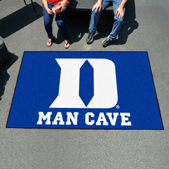 Duke Blue Devils Man Cave Ulti-Mat Rug - 5ft. x 8ft., D Logo