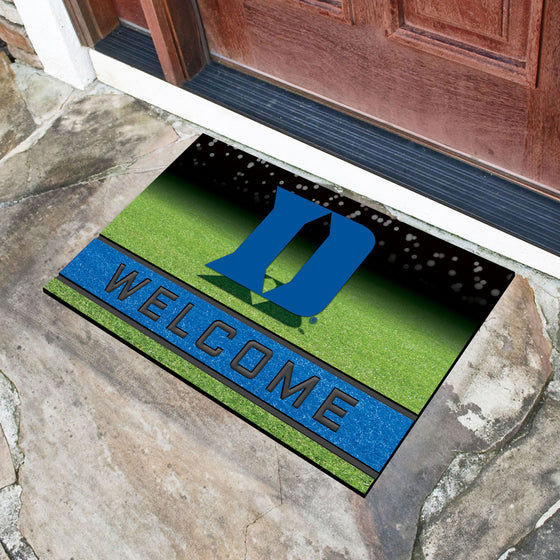 Duke Blue Devils Rubber Door Mat - 18in. x 30in.