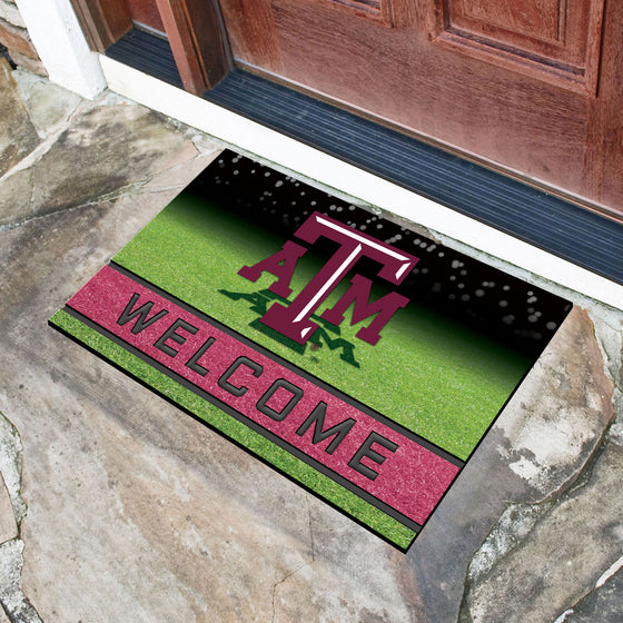 Texas A&M Aggies Rubber Door Mat - 18in. x 30in.