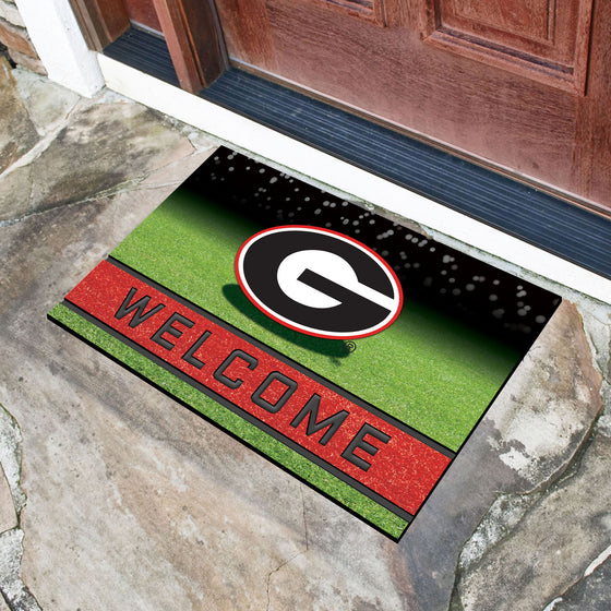 Georgia Bulldogs Rubber Door Mat - 18in. x 30in.