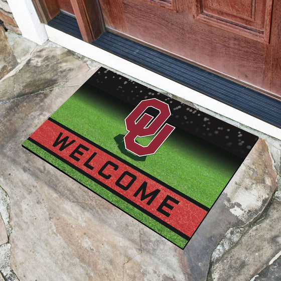 Oklahoma Sooners Rubber Door Mat - 18in. x 30in.