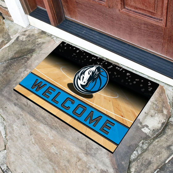 Dallas Mavericks Rubber Door Mat - 18in. x 30in.