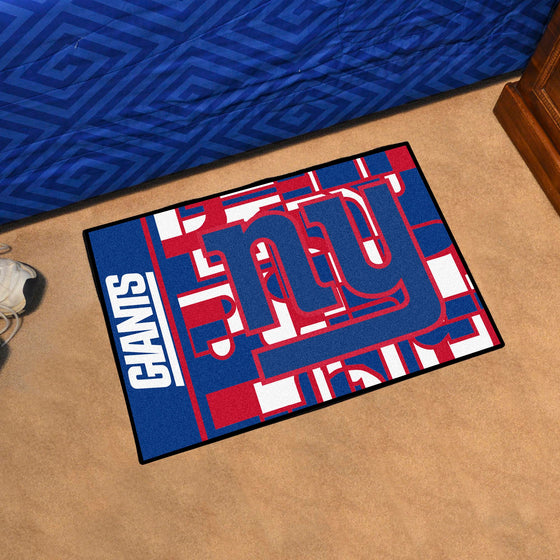 New York Giants Starter Mat XFIT Design - 19in x 30in Accent Rug