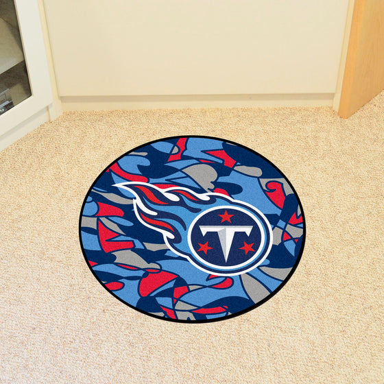 Tennessee Titans Roundel Rug - 27in. Diameter XFIT Design