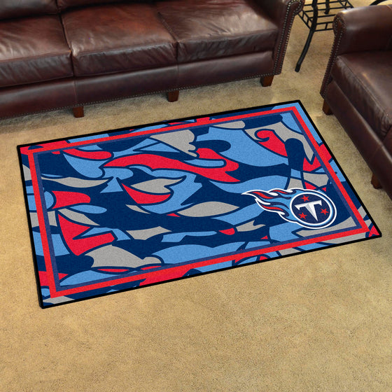 Tennessee Titans 4ft. x 6ft. Plush Area Rug XFIT Design