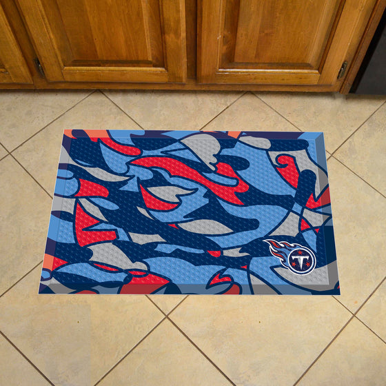 Tennessee Titans Rubber Scraper Door Mat XFIT Design