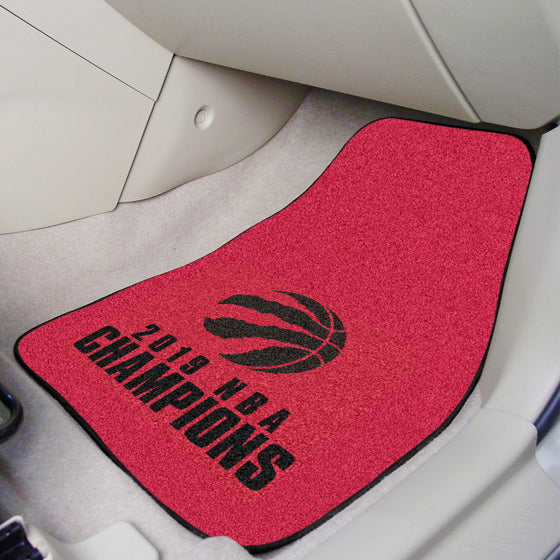 Toronto Raptors Front Carpet Car Mat Set - 2 Pieces