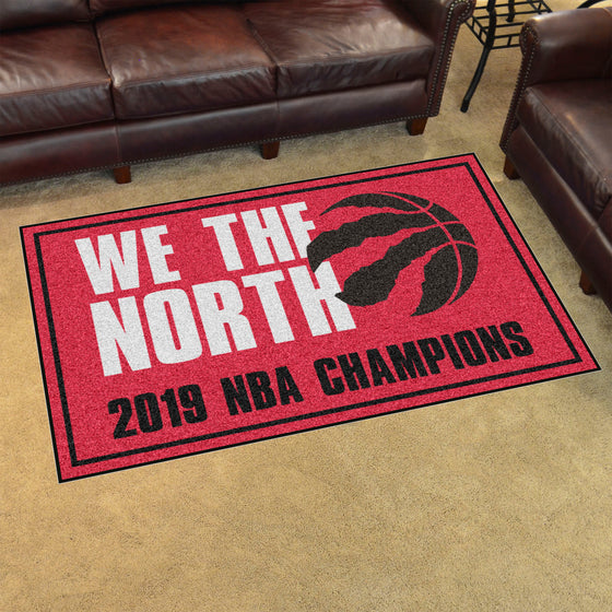 Toronto Raptors 5ft. x 8 ft. Plush Area Rug