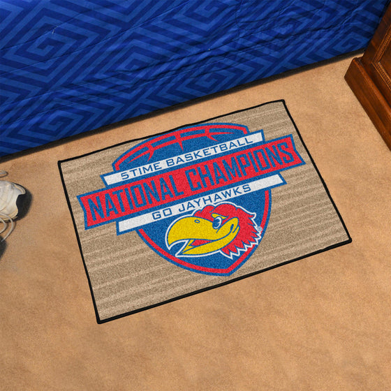 Kansas Jayhawks Dynasty Starter Mat Accent Rug - 19in. x 30in.