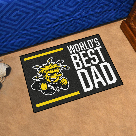 Wichita State Shockers Starter Mat Accent Rug - 19in. x 30in. World's Best Dad Starter Mat