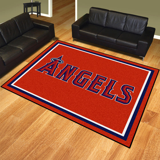 Los Angeles Angels 8ft. x 10 ft. Plush Area Rug