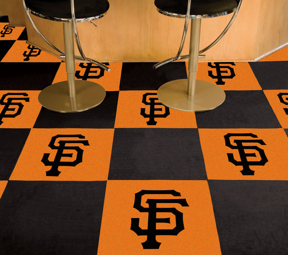 San Francisco Giants Team Carpet Tiles - 45 Sq Ft.