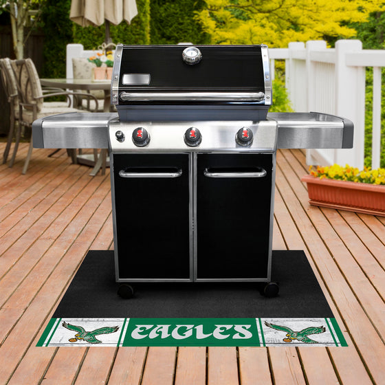 Philadelphia Eagles Vinyl Grill Mat - 26in. x 42in., NFL Vintage