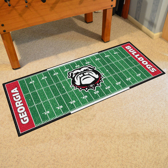 Georgia Bulldogs Field Runner Mat - 30in. x 72in.