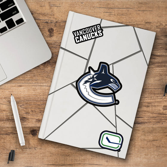 Vancouver Canucks 3 Piece Decal Sticker Set