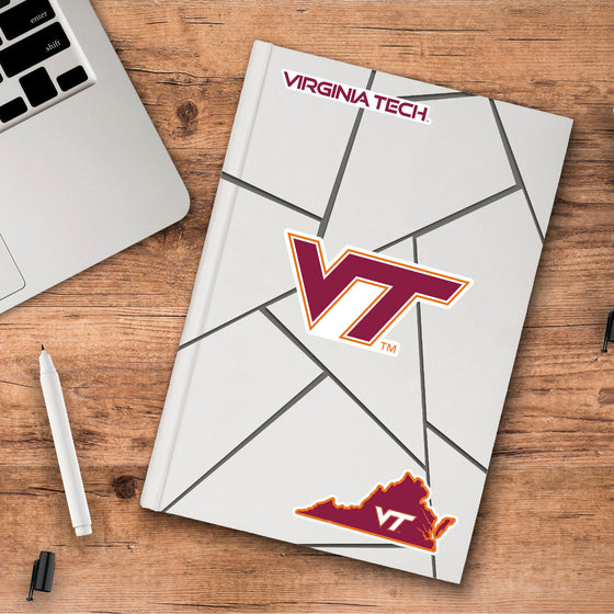 Virginia Tech Hokies 3 Piece Decal Sticker Set